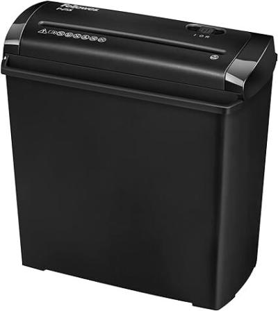 DESTRUCTEUR DE DOCUMENTS 11 LITRES FELLOWES P25S COUPE DROITE 