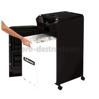DESTRUCTEUR DE DOCUMENTS  FELLOWES  AUTOMAX 550C COUPE CROISEE   P4 83 LITRES