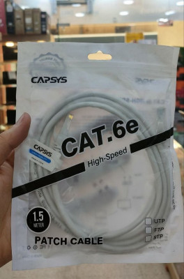 CABLE RESEAU CAT6 1.5M CAPSYS