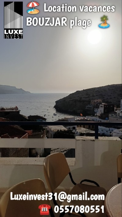 كراء للعطل شقة 3 غرف عين تيموشنت بوزجار