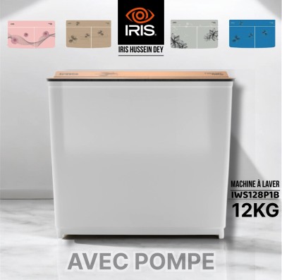IRIS MACHINE A LAVER 12KG IWS128P1B AVEC POMPE