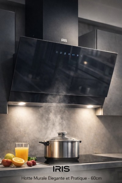 HOTTE DE CUISINE TACTILE + TELECOMANDE 60CM V1X