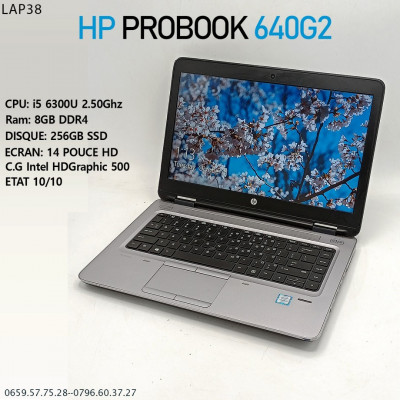 HP PROBOOK 640 G2 i5 6300U 8GB DDR4 256SSD 14 Pouce
