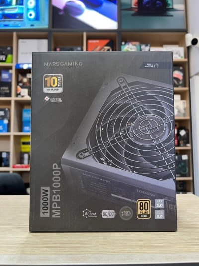 ALIMENTATION MARS GAMING MPB1000P 1000WAT 80+ GOLD FULL MODULAIRE