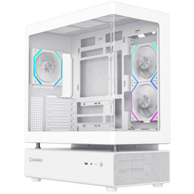 BOITIER GAMEMAX N80 WHITE CURVED ( 6 FAN )