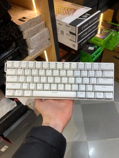 CLAVIER AJAZZ NK61 WHITE RED SWITCH