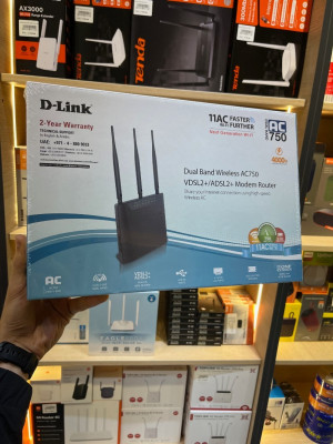 Modem routeur D Link DSL- 2877 AL ADSL2+ sans fil AC750 double bande  