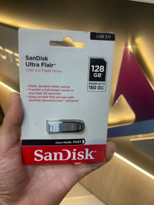 FLASH DISQUE SANDISK ULTRA FLAIR 128GB 3.0 150 MB/S
