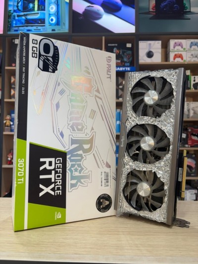 GPU PALIT GAME ROCK RTX 3070TI 8GB BOX ( USED LIKE NEW )