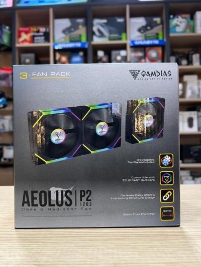 PACK FANS GAMDIAS AEOLUS P2-1203 BLACK