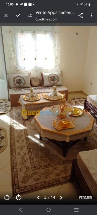 بيع شقة 4 غرف مستغانم مزغران