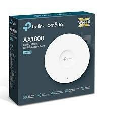 TP-Link Omada EAP610 Point d'accès WiFi 6 AX1800 planfonier, 1 port Ethernet Gigabit support PoE+ 