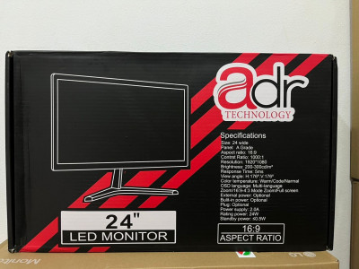 ADR Ecran pc 24 Pouces LED HDMI+VGA