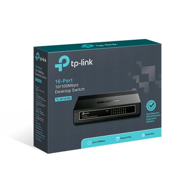TP-Link TL-SF1016D V7 16-Port 10/100Mbps Desktop Switch