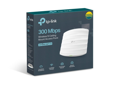 TP-LINK EAP115 Point d'accès WiFi N 300 Mbps PoE - Plafonnier