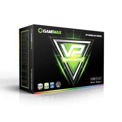 Alimentation PC GAMEMAX VP-600-RGB-M - 600W Semi-Modulaire - Certifié 80+ Bronze