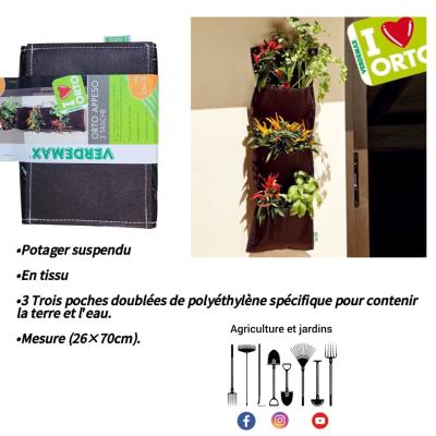 Jardinière suspendu en tissu 