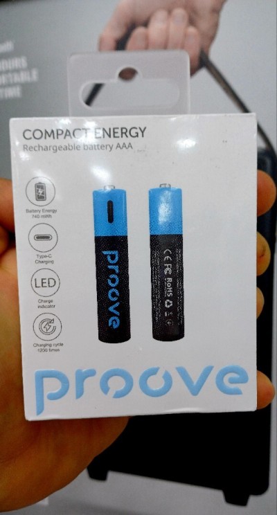 Piles rechargeables petit format Avec chargement Usb-c Proove AAA