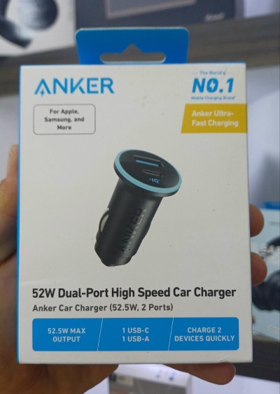 Chargeur Auto Anker 323 52,5w ,2ports