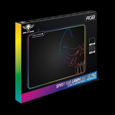 Tapis de souris Spirit Of Gamer Skull SOG-PADMRGB RGB/taille M