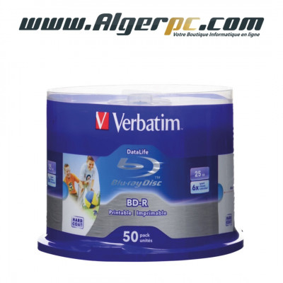 BLU RAY viegre Verbatim 50 Go DataLifePlus blanc imprimable thermique