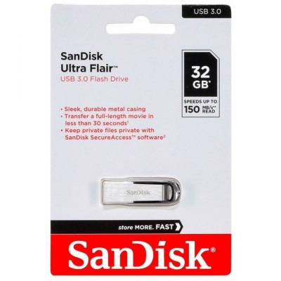 Flash disque Sandisk Ultra Flair 32 Go ClE USB 3.0