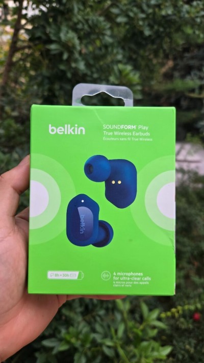 Airpod Belkin SoundForm play for ios and android IPX5 Autonomie 30h 4 micro