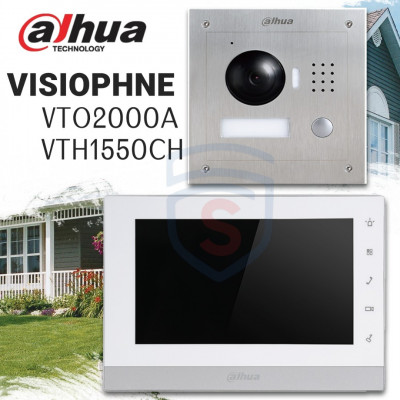 Visiophone Dahua VTO2000A-VTH1550CH