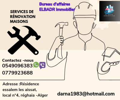 Service de construction et rénovation des maisons 