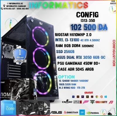 INFORMATICS CONFIG I313-350 Gaming PC: I3-13100 | RTX 3050 6GB OC | 8GB RAM  DDR4