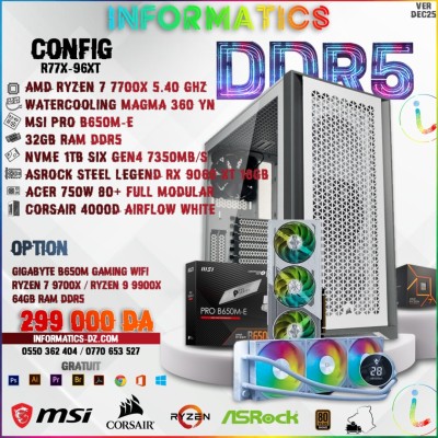 INFORMATICS CONFIG DDR5 R77X-96XT - PC GAMER | 32GB | NVME 1TB|| RX 9060 XT 16GB | PSU 750W