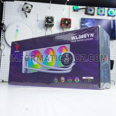 Watercooling MAGMA WL360YN ARGB, Temp Display  WHITE