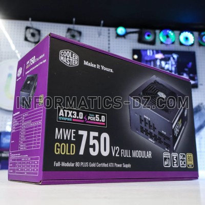 Cooler Master MWE Gold 750-V2 Power Supply | 80 Plus Gold 750W Fully Modular