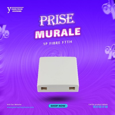 Prise Murale 1 Port Fibre Optique FTTH
