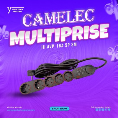 MULTIPRISE PROTECT A/B AVP 16A 5P 3M CAMELEC