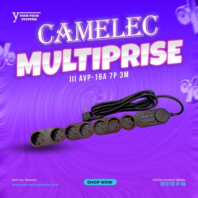 MULTIPRISE PROTECT A/B AVP 16A 7P 3M CAMELEC