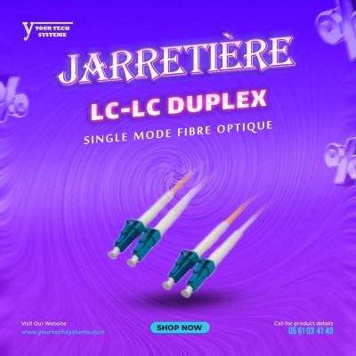 Jarretière Fibre Optique LC-LC Single Mode Duplex
