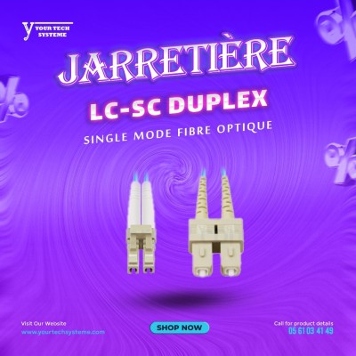 Jarretière Fibre Optique LC-SC Single Mode Duplex