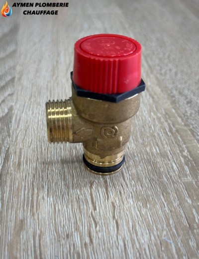 SOUPAP DE SÉCURITÉ 3 BAR FR ANCIEN SAUNIER DUVAL BRONZE 10116 