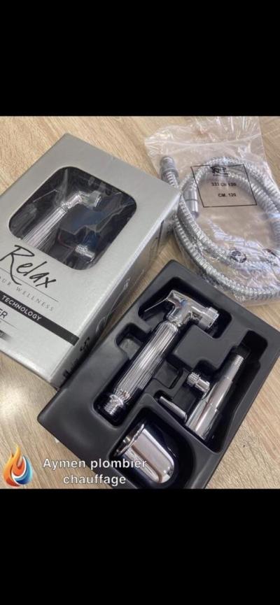 Kit ablution chrome rond avec robinet remer 