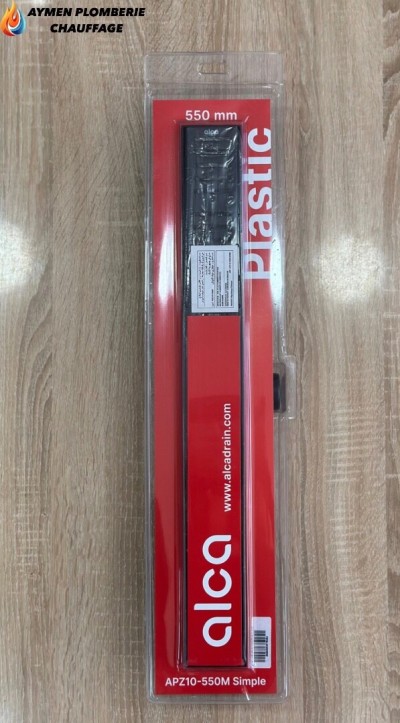 CANIVEAU DE DOUCHE INOX NOIR 55CM ALCA