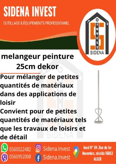 melangeur peinture 25 cm dekor 