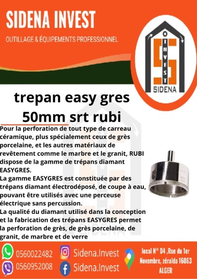 Trépan  easy gres 50 mm SRT RUBI