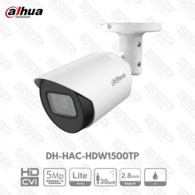Camera HDCVI Bullet, 5MP, Objectif 2.8mm, IR:30m,DH-HAC-HFW1500TP