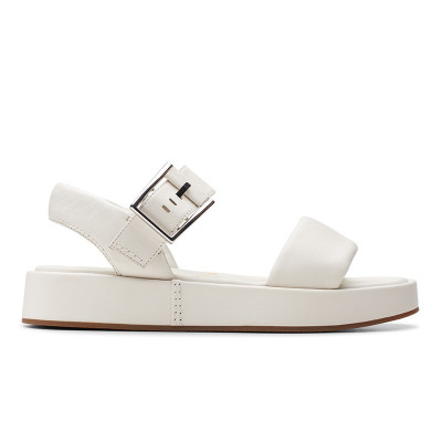 CLARKS Alda Strap Off White Lea