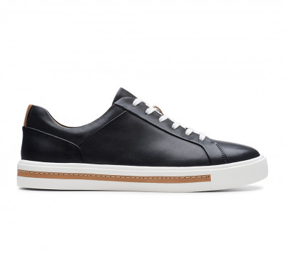 CLARKS Un Maui Lace Black Leather