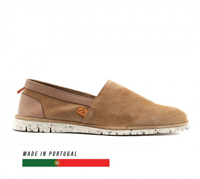 AMBITIOUS AMBER Perforated Suede Slip-On