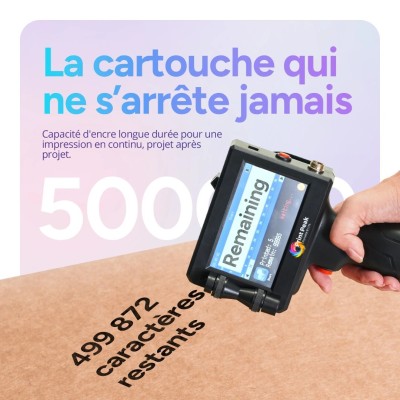 IMPRIMANTE PORTABLE MULTI SURFACE AVEC CARTOUCHES