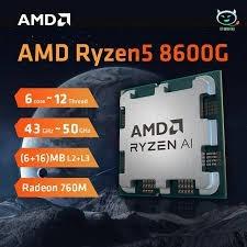  AMD RYZEN 5 8600G WITH RADEON GRAPHICS 6 CORE 12 THREAD 5.0Ghz MAX BOOST