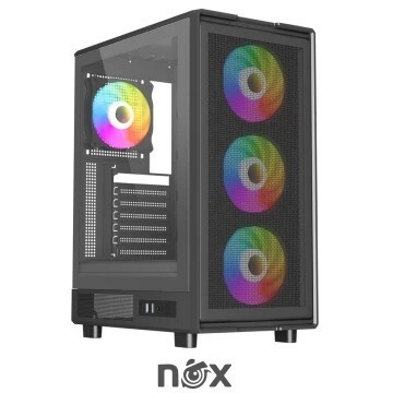 BOITIER NOX APEX FLOW BLACK ARGB